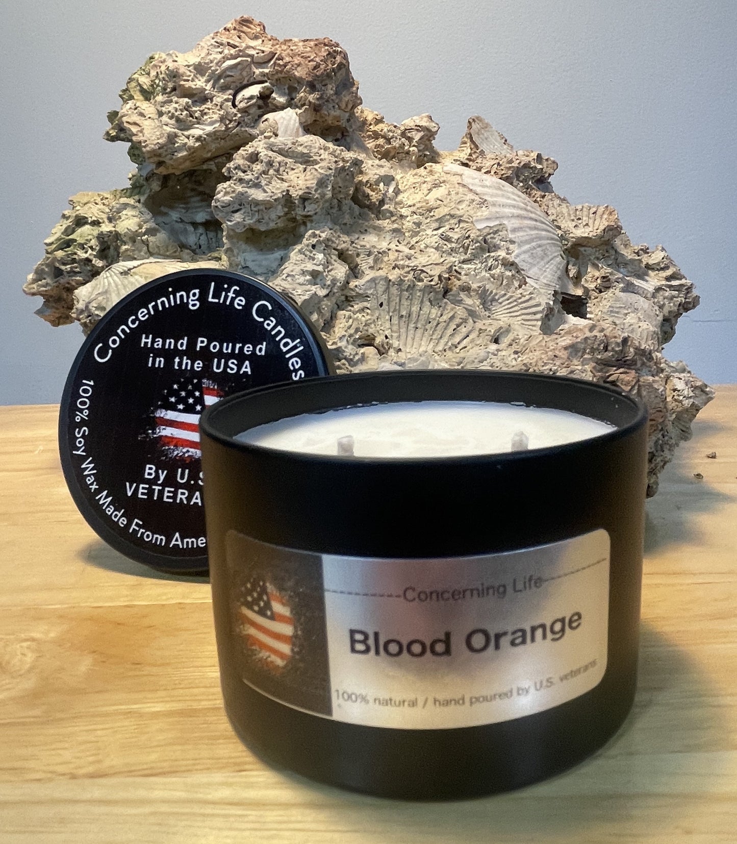 Aromatherapy Scented Candle - Hand Poured by US Veterans - American Grown 100% Soy – Candles Scented for Men & Women – 6.5oz Clean Burning Cotton Wicks – U.S. Veteran Owned Small Business