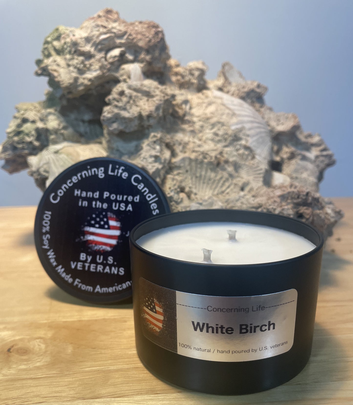 Aromatherapy Scented Candle - Hand Poured by US Veterans - American Grown 100% Soy – Candles Scented for Men & Women – 6.5oz Clean Burning Cotton Wicks – U.S. Veteran Owned Small Business