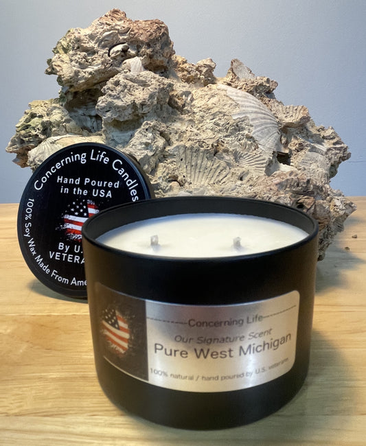 Aromatherapy Scented Candle - Bundle of Three-Hand Poured by US Veterans - American Grown 100% Soy – Candles Scented for Men & Women – 6.5oz Clean Burning Cotton Wicks – U.S. Veteran Owned Small Business