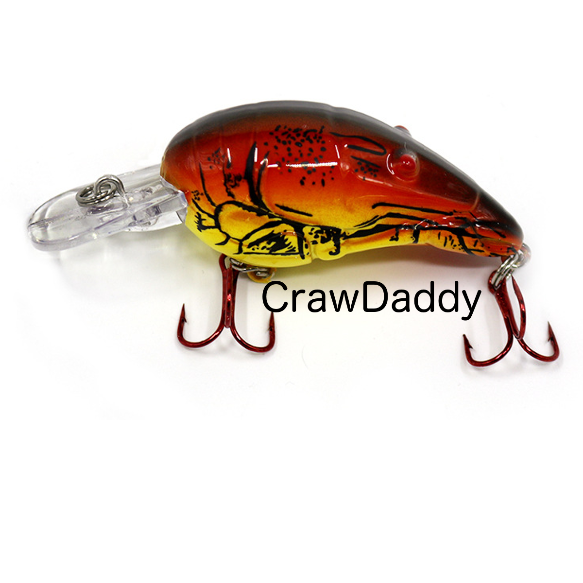 Life-Like Crawfish Crankbait Fishing Lures- Set of 5