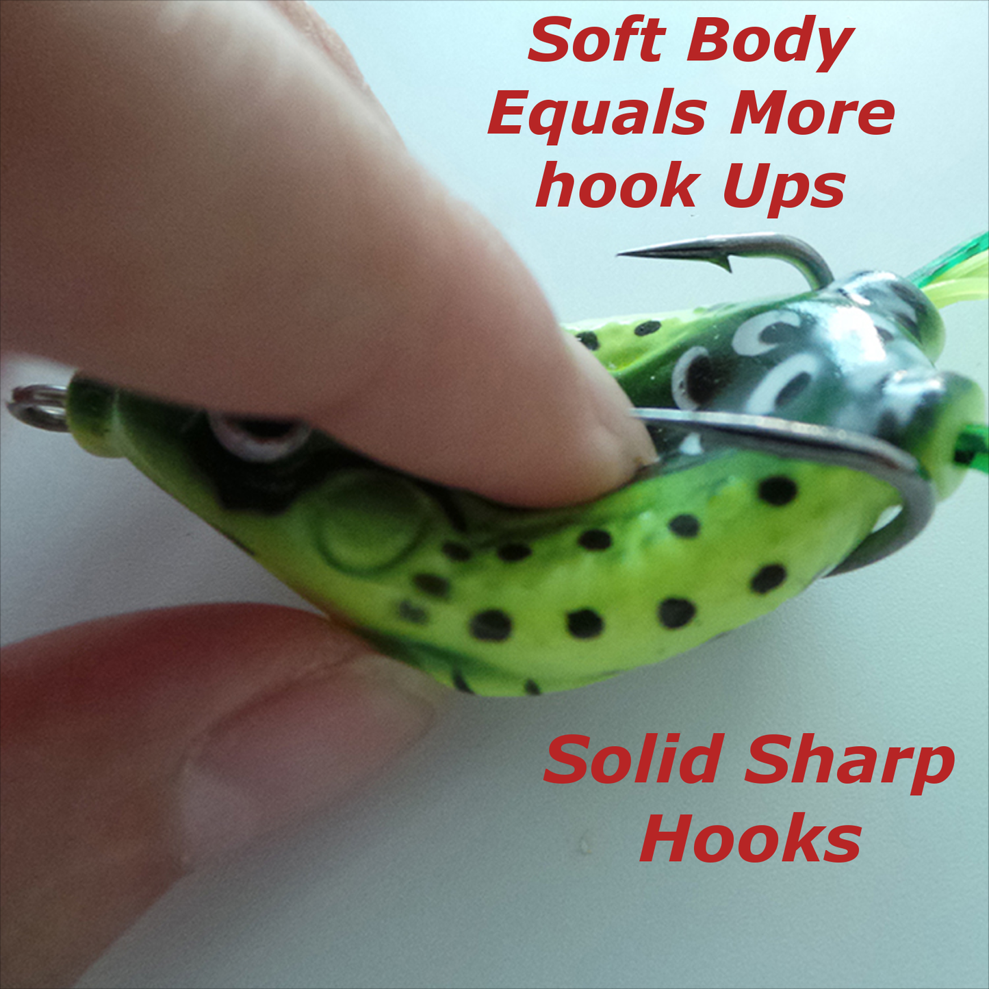 5 piece Bass Topwater Frog Lures Kit- with Skirts